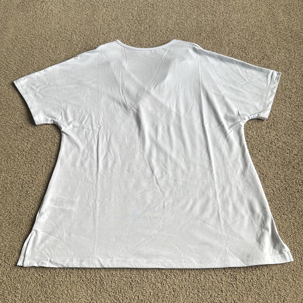 NWOT BZB Short Sleeve Shawl Neck Tunic Top - Size: Medium - Picture 5 of 5